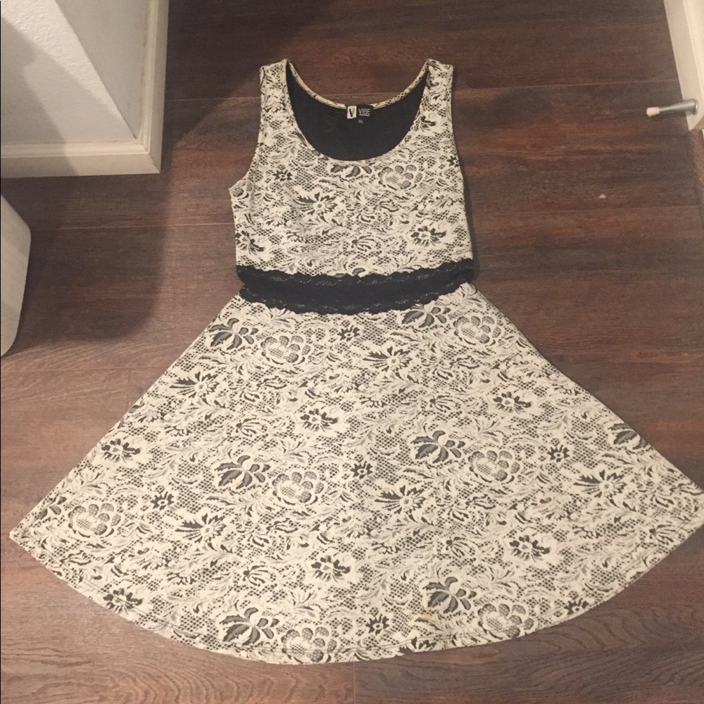 Black and white dress
